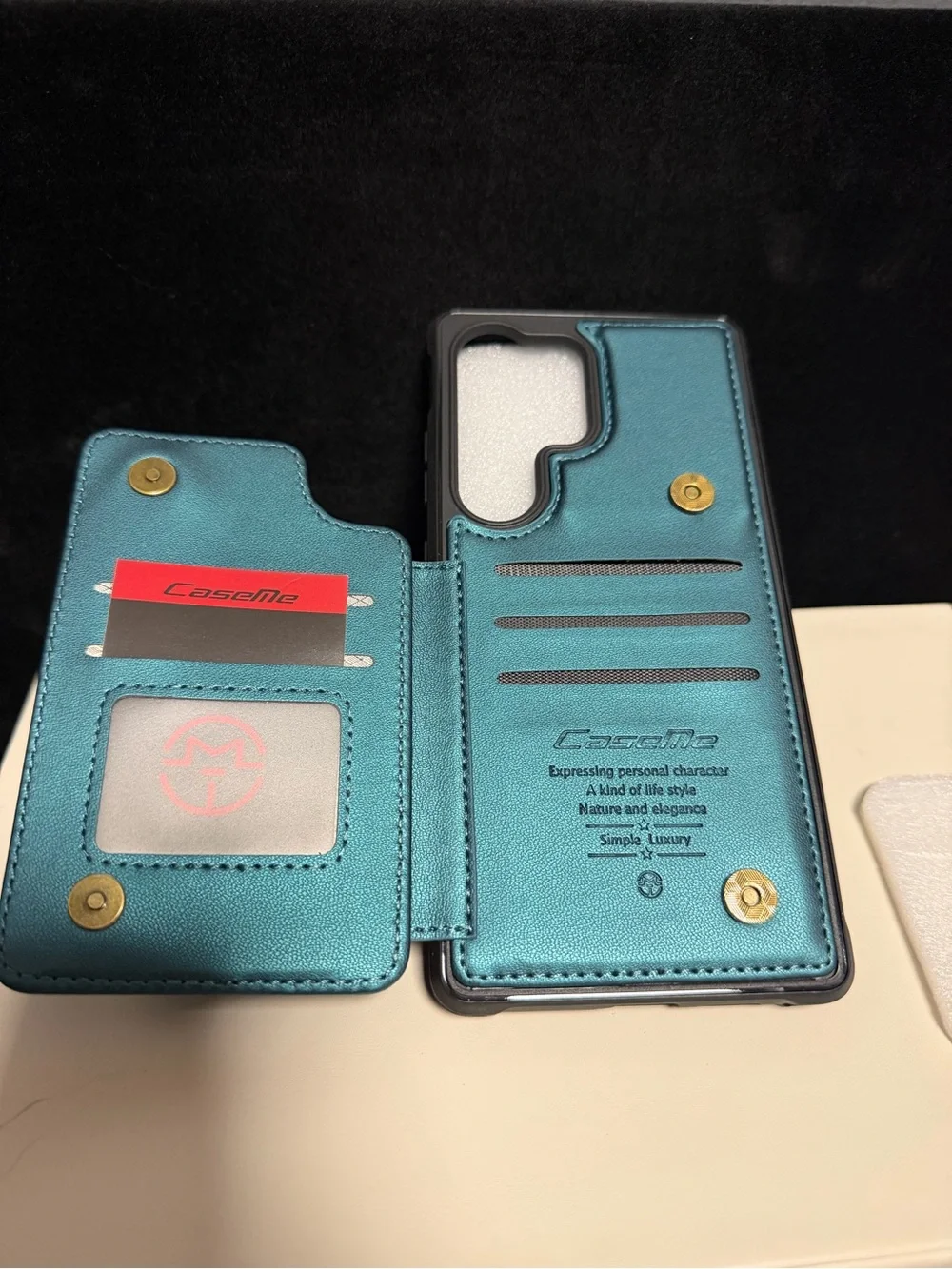 New CaseMe Samsung Galaxy S25 Ultra C22 Retro Leather Wallet Case Green